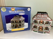 Santa's Workbench  Porcelain Lighted House Riverview Manor Victorian Series picture