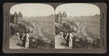 Photo:Scarborough England South Sands Castle Hill Beach Stereo View 1900s picture