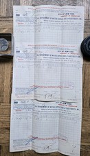 Antique 1910 City of New York Department of Water Supply Gas & Electricity Bills picture