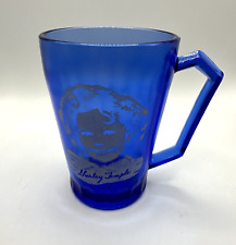 Vintage Cobalt Blue Shirley Temple Drinking Cup Kitchen 4
