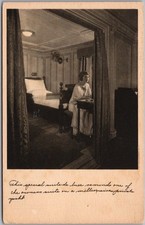 c1920s S.S. PRESIDENT HARDING Ocean Liner Postcard 
