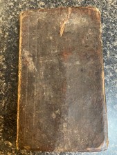 Antique 1833 Czech Hebrew Bible 568 pages Pocket Size 7 1/2