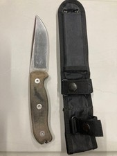 Ontario TAK-1 MOD Limited Edition 154CM Knife Linen Micarta Handle Used picture