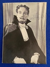 Tod Slaughter Signed Postcard Photo 
