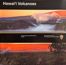 Newest HAWAII VOLCANOES NP NATIONAL PARK SERVICE UNIGRID BROCHURE/MAP GPO 2025 picture