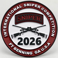 2026 Sniper Competition Fort Benning GA Army Challenge Coin USASS LIMITED RUN picture