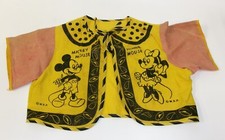 Vintage 1940s Walt Disney Mickey Minnie Mouse Child's Halloween Costume Shirt picture