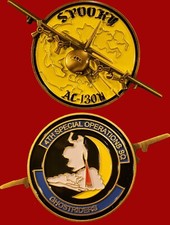 4TH SPECIAL OPS SQADRON C-130U SPOOKY GUNSHIP  CHALLENGE COIN. 2