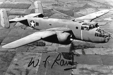 Walter Ram signed 4x6 photo B-17  Radio Operator POW Stalag 17B WW II COA LOOK picture