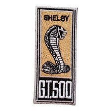 Ford Mustang Shelby GT 500 Vintage Style Patch. Embroidered. Iron On. 3