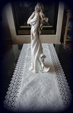  Dresser Scarf  Table Runner Ivory Princess Lace European Doily 35