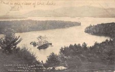 Holderness New Hampshire Camp Carnes Websters Cove Antique Postcard K100365 picture