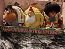 Jib Jab CAN’T WE ALL JUST GET ALONG? Hanukkah Santa Claus Kwanzaa Guy  picture