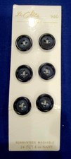 Vintage Le Chic 960 Navy Blue 6 Buttons NEW On Card picture