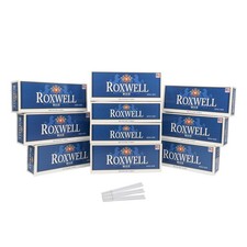 Roxwell Cigarette Tubes King Size 2000 CT 10 Boxes of 200 RYO Tubes Smooth Draw picture