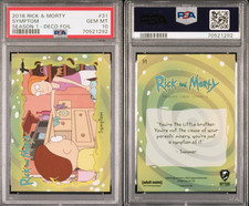 2018 Cryptozoic Rick & Morty Season 1 #31 Symptom Laser Gun DECO FOIL PSA 10 picture