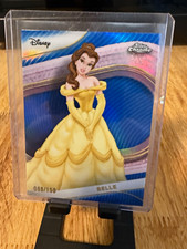 2025 Topps Chrome Disney Belle /75 /99 /150 3 card bundle picture