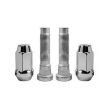 1/2-20 Chrome Wheel Lug Stud Nut Set Compatible with 2009-2019 Ford Edge picture