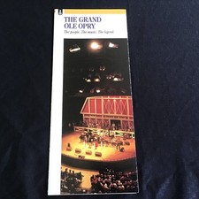 The Grand Ole Opry Nashville Tennessee 1980’s Foldout Brochure Country Music picture