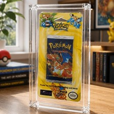 Acrylic Display Case with Magnetic Lid-For Pokemon Vintage WOTC Blister Pack picture