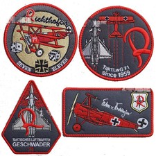 4pcs German Air Force 71st Squadron Patch Embroidered TaktLwG 71 Jacket Badge picture