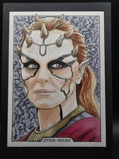 2024 Topps Star Wars Mother Koril Oversized Original Art Card By Kevin P. West picture