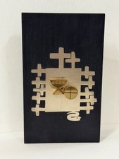 Silver Vintage Modernist Wall Plaque – Talleres Monasticos picture