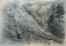 1908 Hunting Mule-Deer in Grand Bad Lands Hell Creek Snow Creek illustrated picture