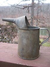 Vintage Galvanized Funnel Oil Can (One Quart) picture