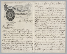 1897 Waterlow & Sons London Stationery Letter Trademark Patent Legal Ephemera picture