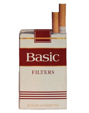 VTG Basic Filters Cigarettes Retail Store Display Advertising Cardboard Sign  picture