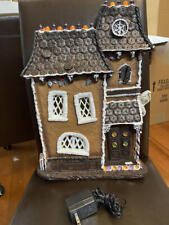 BYERS CHOICE HALLOWEEN HAUNTED HOUSE LIGHTS UP picture