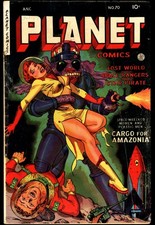 Planet Comics #70 Fiction House 1953 (GD+) Classic Maurice Whitman Cover L@@K picture