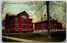 Bronson Hospital, Kalamazoo, Michigan 1917 - Postcard picture