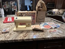 Vintage Mattel SEW-PERFECT Vintage Sewing Machine Toy with Box 1976 picture