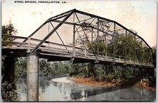 Steel Bridge Franklinton Louisiana LA Postcard picture
