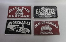 Vintage Cast Aluminum Car Club Plaque picture