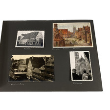Vintage Nürnberg Germany Scrapbook Page Photos Postcards Churches Landmarks picture