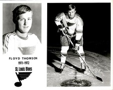 PF17 Original Photo FLOYD THOMSON 1971-72 ST LOUIS BLUES NHL HOCKEY LEFT WING picture
