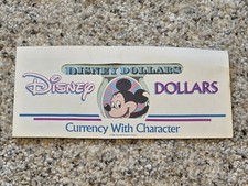 1990 DISNEY DOLLARS ONE $1 MICKEY MOUSE VINTAGE D03673278A WALT DISNEY DOLLAR US picture