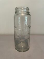 Circa 1920’s Pictorial White House Vinegar Tall Threaded Jar 7-7/8” Number 13 picture