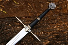 Witcher Aerondight Sword Geralt Fantasy Replica Stainless Steel Blade Scabbard picture
