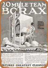 Metal Sign - 1923 20 Mule Team Borax Detergent - Vintage Look Reproduction picture