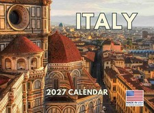 Italy Calendar 2027 Italian Gifts Monthly Wall Calender 12 Month 12x18 picture