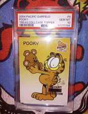2004 Pacific Garfield Treasury Collection Pooky #4 /50 Case Topper PSA 10 Pop 1 picture