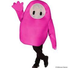 Kids Fall Guys™ Pink Polyester Tunic Costume - Fits up to Size 14 picture