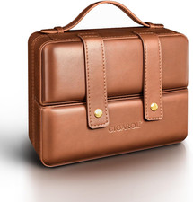 Luxury Portable Leather Cigar Humidor Case with Humidifier - Ideal Gift for Him picture
