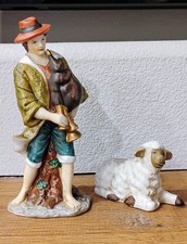 VTG Kirkland Signature Porcelain Nativity Set Replacement Shepherd Boy with Lamb picture
