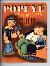 Popeye Meets His Rival Story Book HC #507 GD 1937 picture