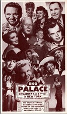 RKO Palace Theatre Broadway NYC Vaudeville Stars Photo Postcard 1930s-40s picture
